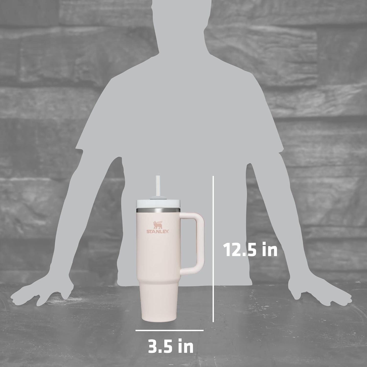image:imageSTANLEY Halloween Quencher H20 Flow State Tumbler 20 oz Black MagicRose Quartz