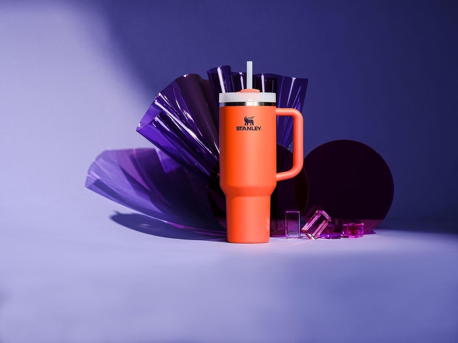 image:imageSTANLEY Halloween Quencher H20 Flow State Tumbler 20 oz Black MagicTigerlily Plum
