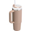 STANLEY Halloween Quencher H2.0 Flow State Tumbler, 20 oz, Black Magic(Almond Rose)