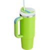 STANLEY Halloween Quencher H2.0 Flow State Tumbler, 20 oz, Black Magic(Bright Lime)