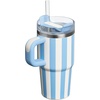 STANLEY Halloween Quencher H2.0 Flow State Tumbler, 20 oz, Black Magic(Cornflower Cabana Gloss)