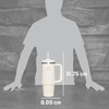 STANLEY Halloween Quencher H2.0 Flow State Tumbler, 20 oz, Black Magic(Cream)