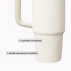 STANLEY Halloween Quencher H2.0 Flow State Tumbler, 20 oz, Black Magic(Cream Tonal)