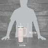 STANLEY Halloween Quencher H2.0 Flow State Tumbler, 20 oz, Black Magic(Rose Quartz)