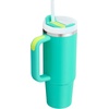 STANLEY Halloween Quencher H2.0 Flow State Tumbler, 20 oz, Black Magic(Tropical Teal)